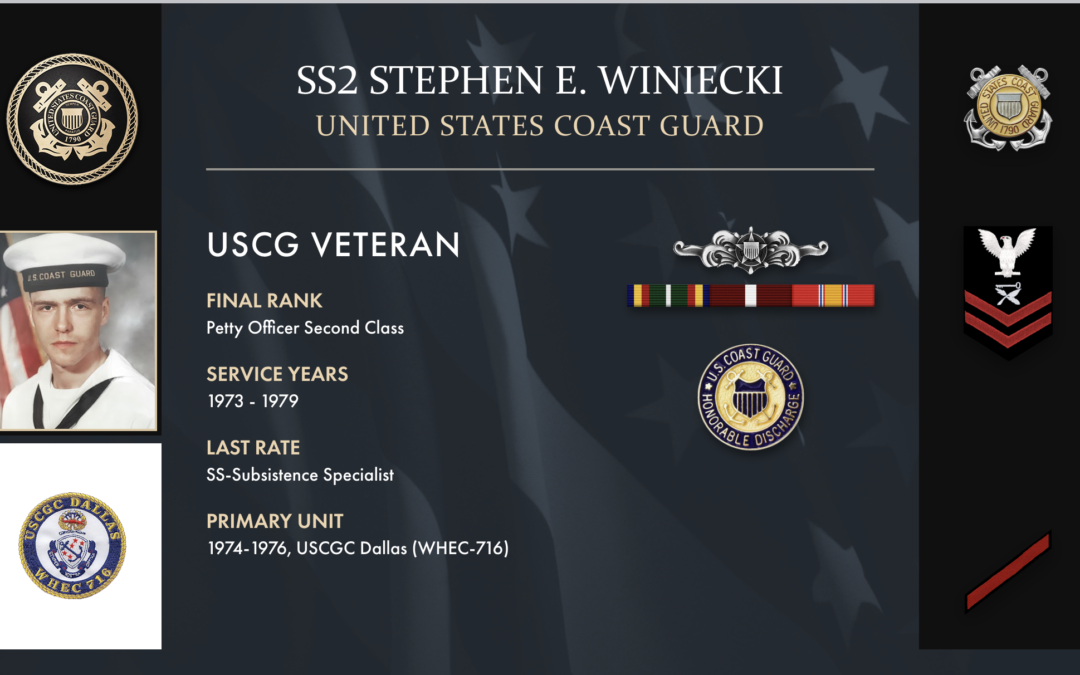 Service Reflections of SS2 Stephen E. Winiecki, U.S. Coast Guard (1973-1979)